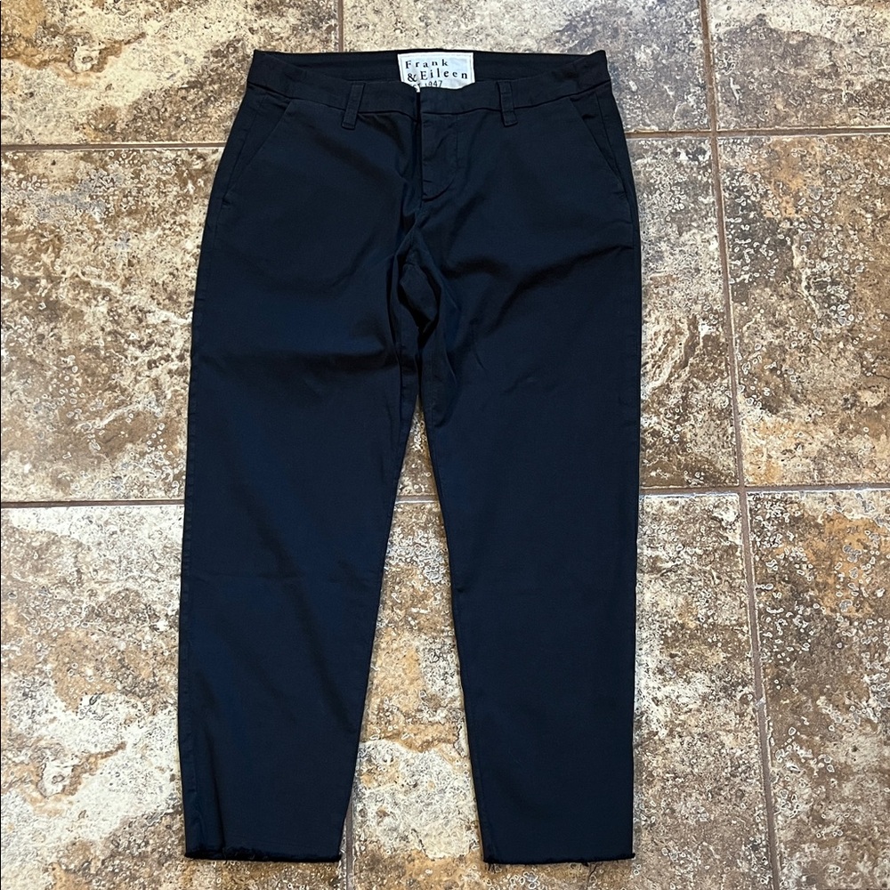 Frank & Eileen NWOT washed black Wicklow pants size 6